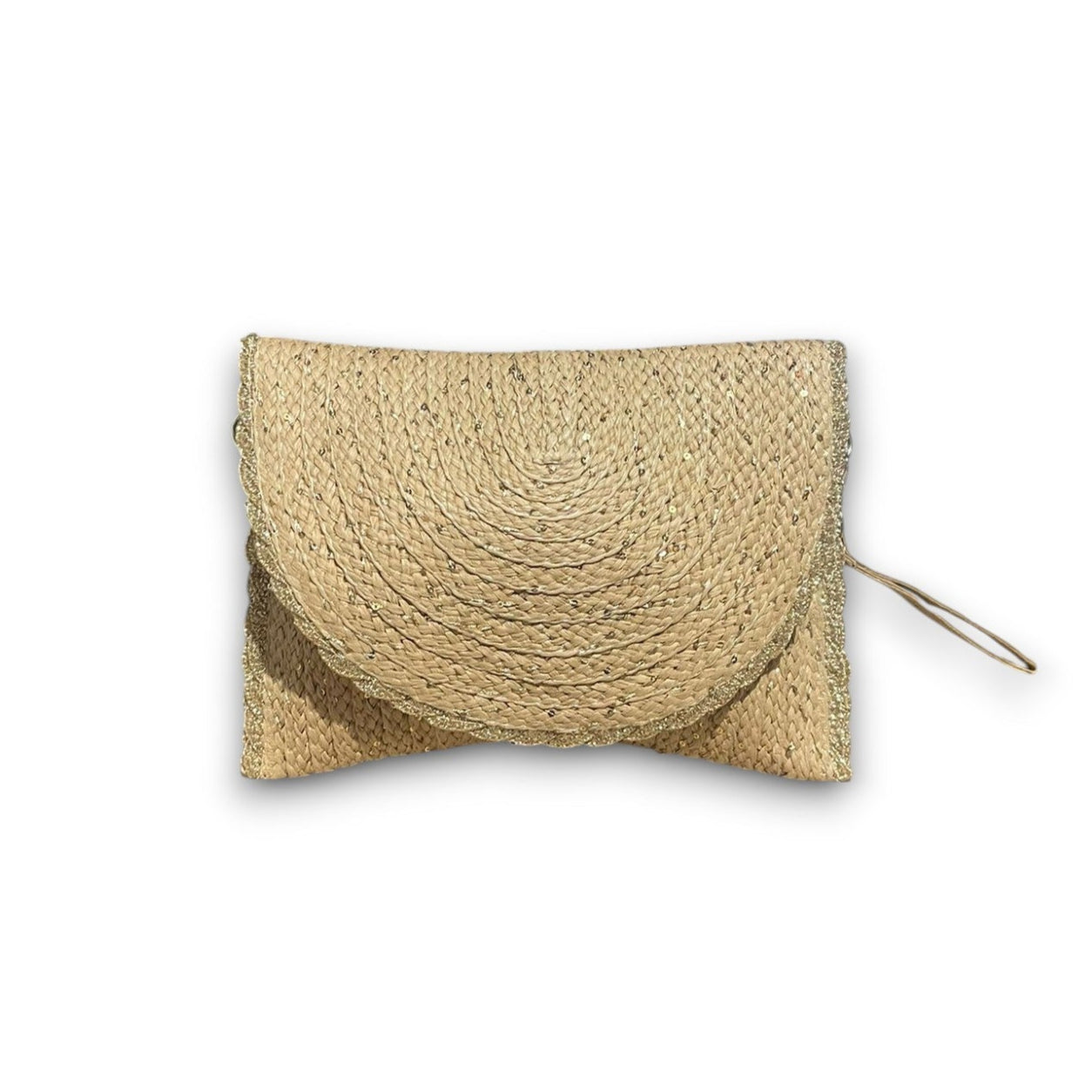 AURA-CARTERA RAFIA BEIGE