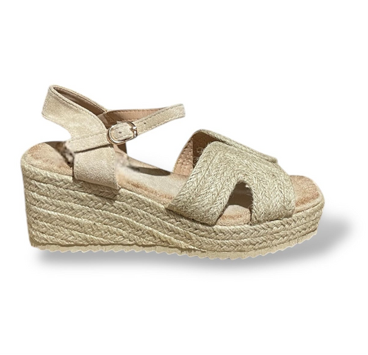 CUÑA ESPARTO - BEIGE