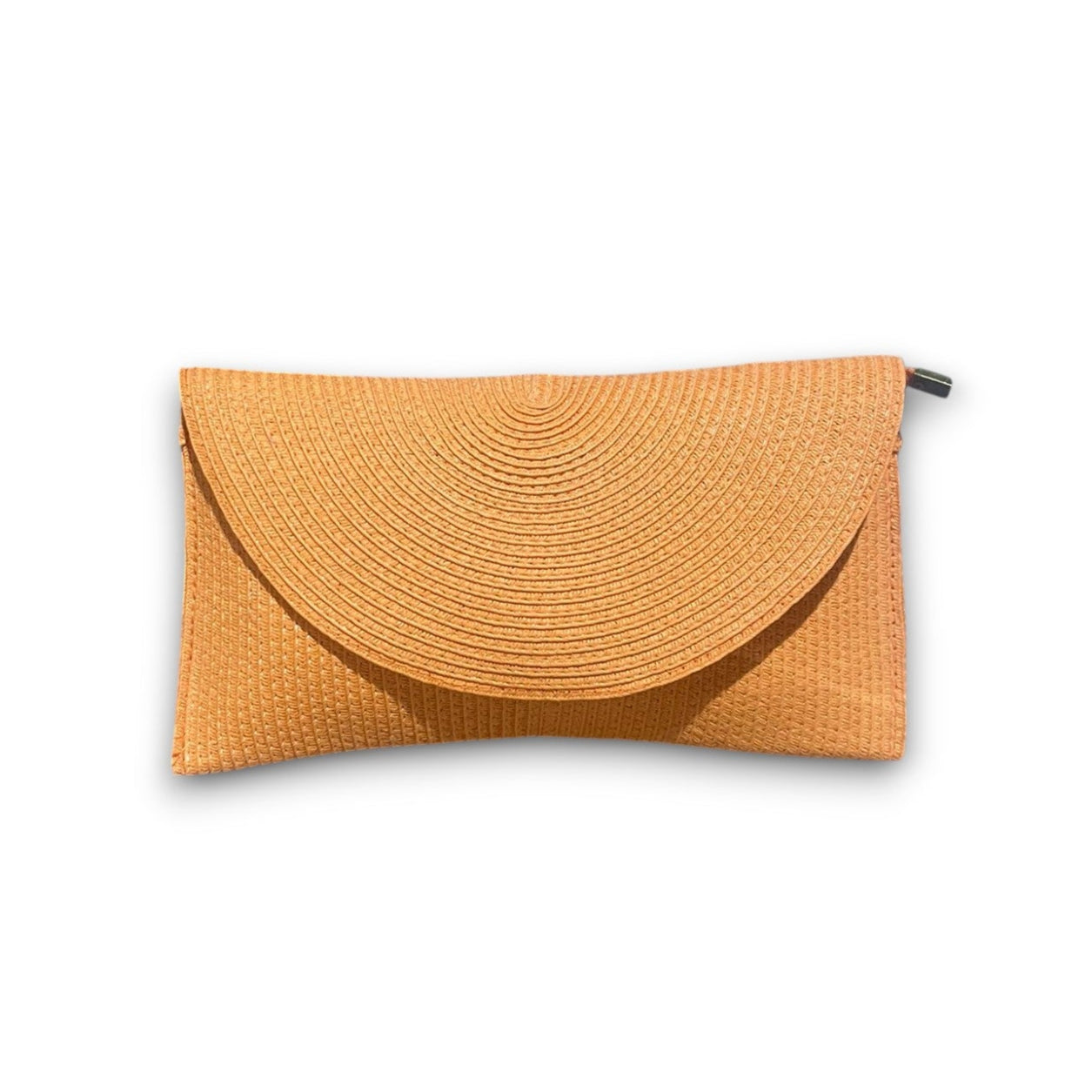 CAM-CARTERA RAFIA NARANJA