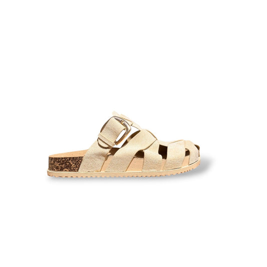 HELLI- SANDALIA PESCADORA HEBILLA CREMA