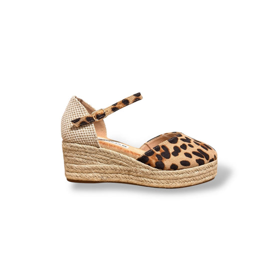 ELVA- CUÑA ESPARTO ANIMALPRINT