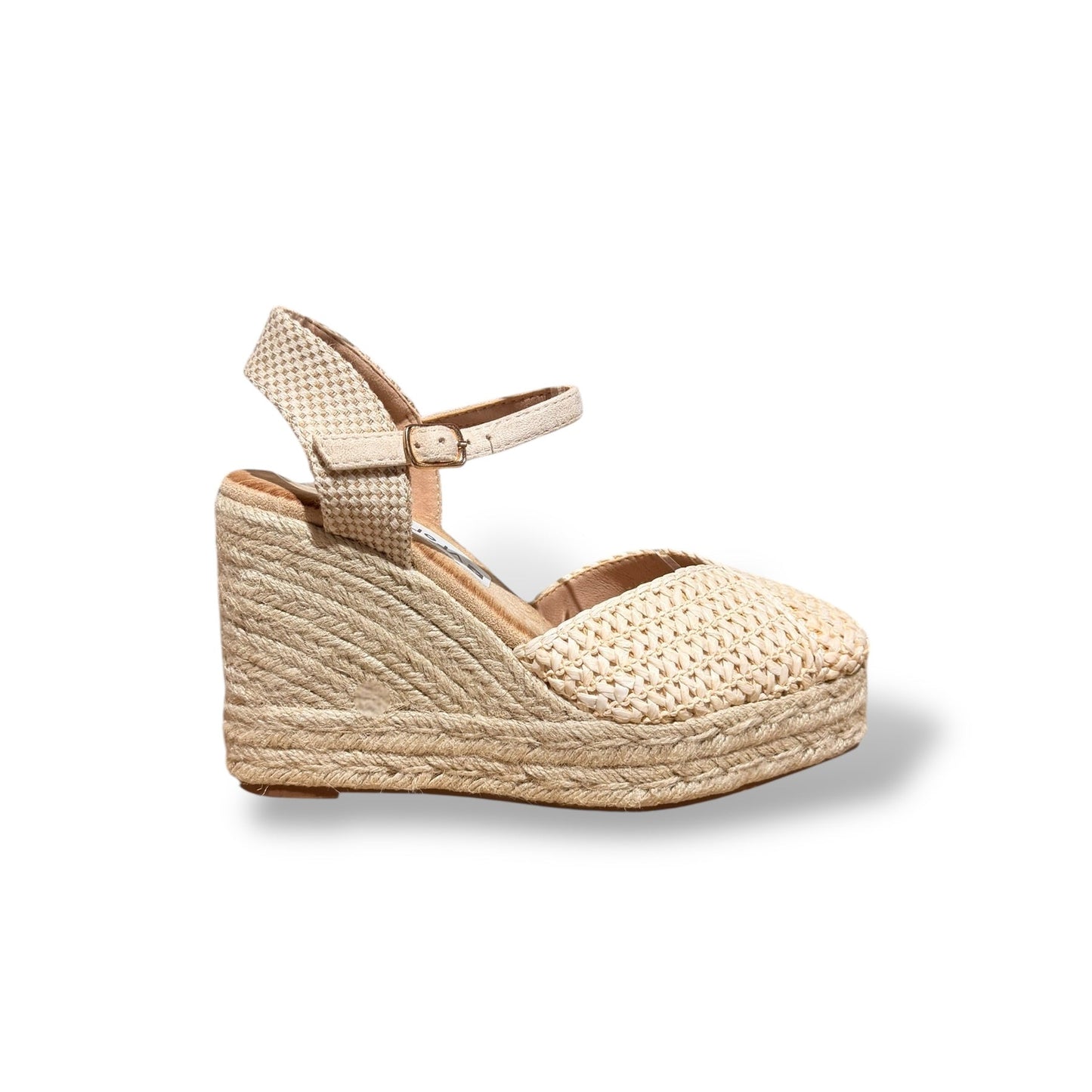 AVLA- CUÑA ESPARTO BEIGE