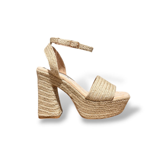 LUX- SANDALIA TACON BEIGE