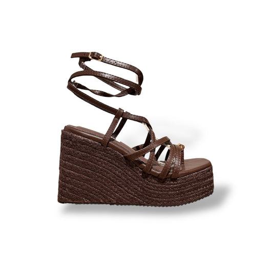 DARA- SANDALIA ZANCO MARRON CHOCOLATE