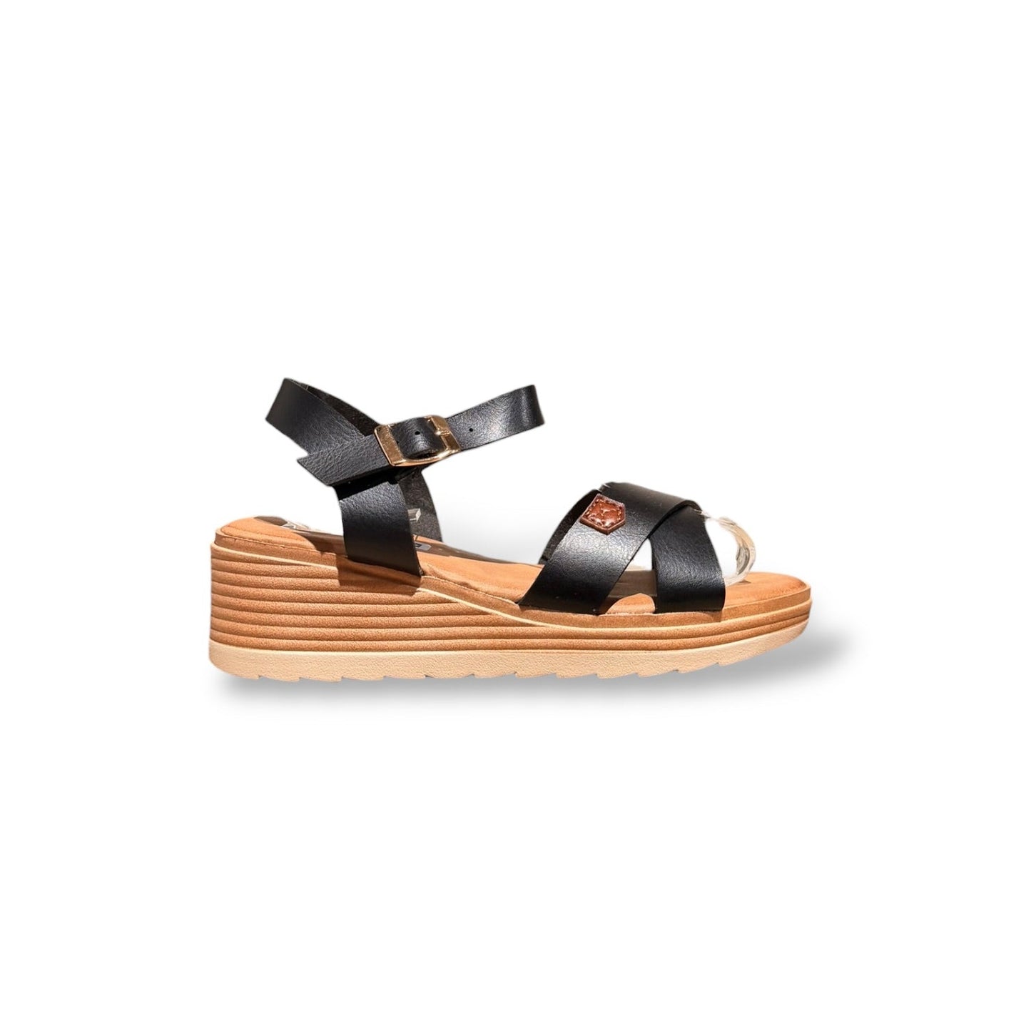 BLAM- SANDALIA CONFOR NEGRO
