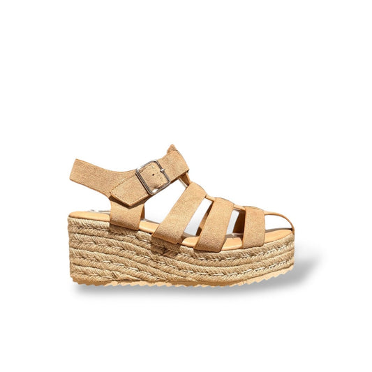 MISS- SANDALIA ESPARTO BEIGE