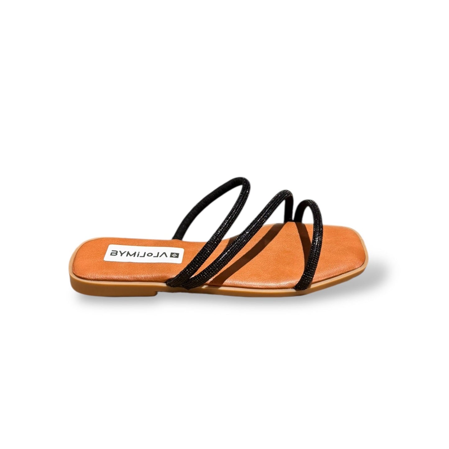 ETIN- SANDALIA BRILLO NEGRO