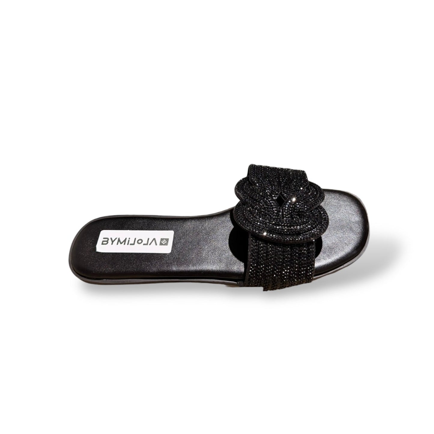 PELL- SANDALIA PLANA NEGRO