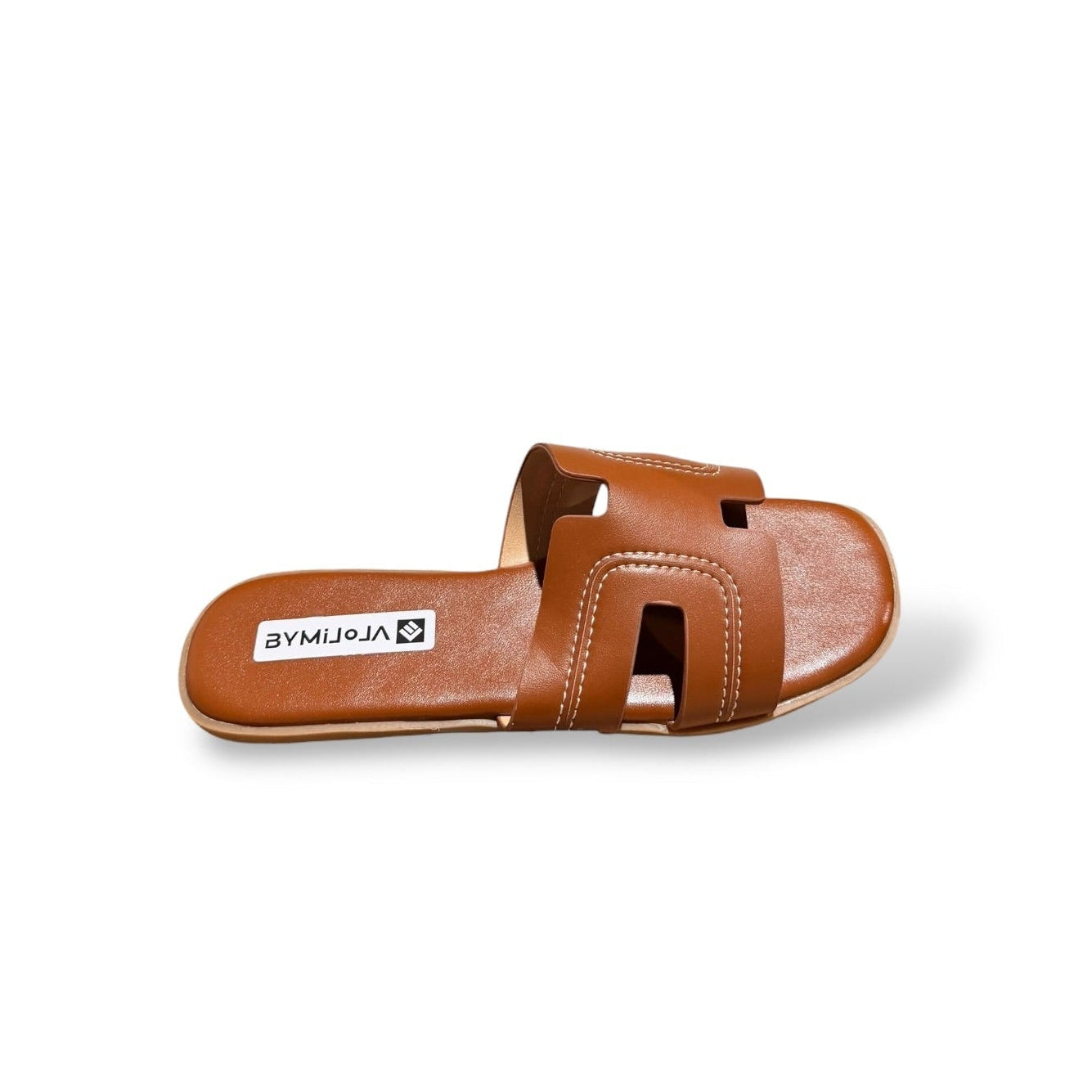 ZELN- SANDALIA PLANA CAMEL