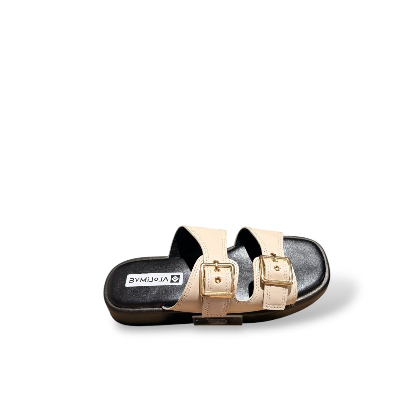 QUIZZ- SANDALIA HEBILLA BEIGE