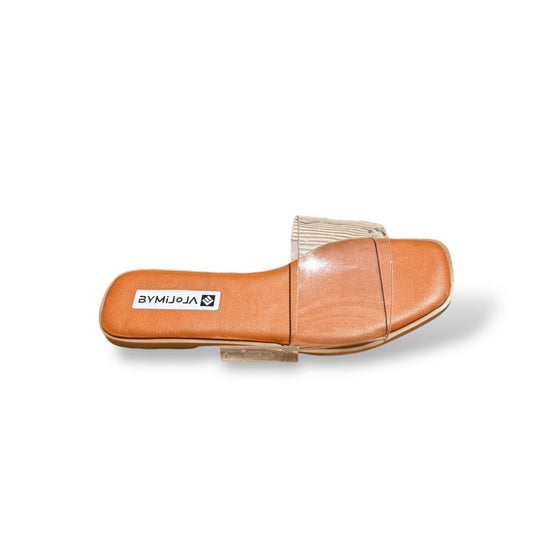 YUM- SANDALIA PLANA TRASPARENTE