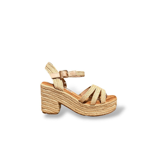 LONN- SANDALIA ESPARTO BEIGE