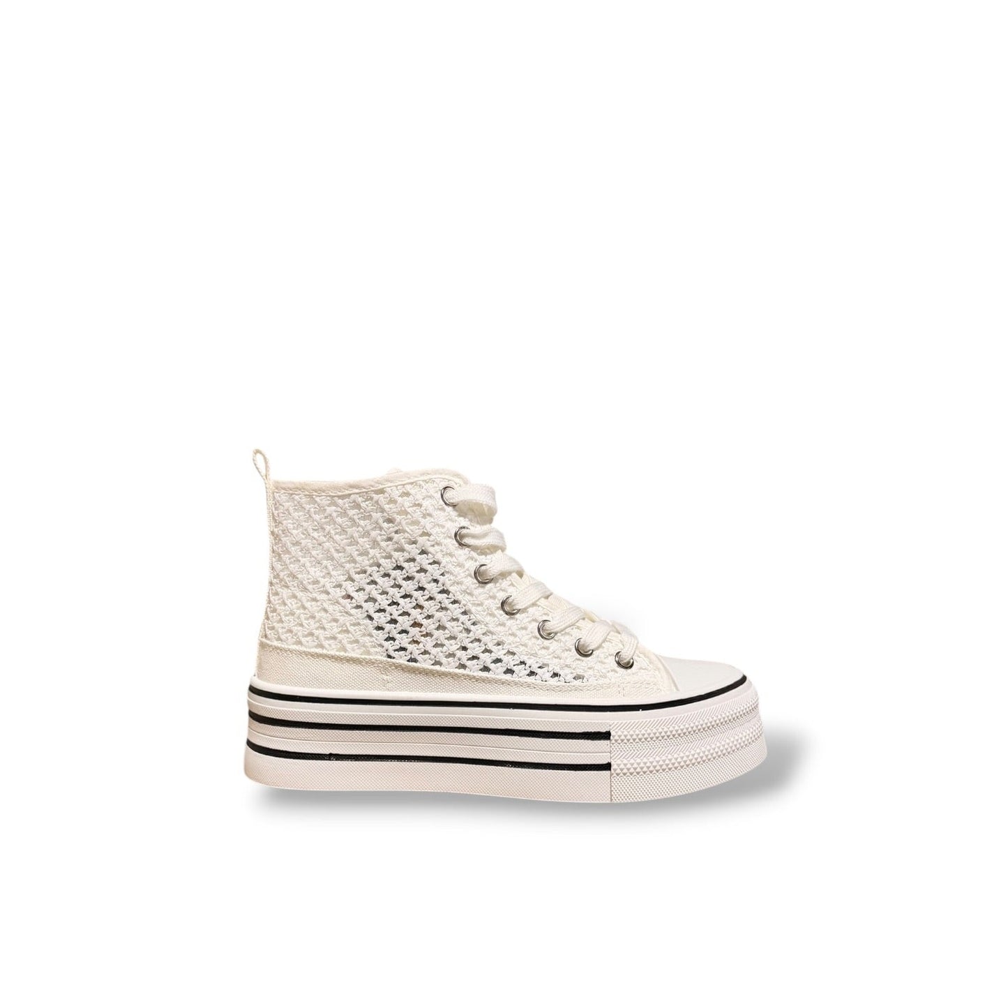 LEUX- DEPORTE BOTA PERFORADA BLANCA