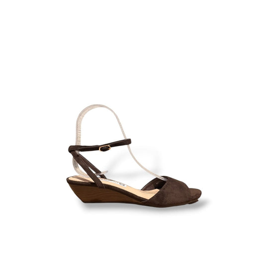 GLAMS- SANDALIA PALA MARRON CHOCOLATE