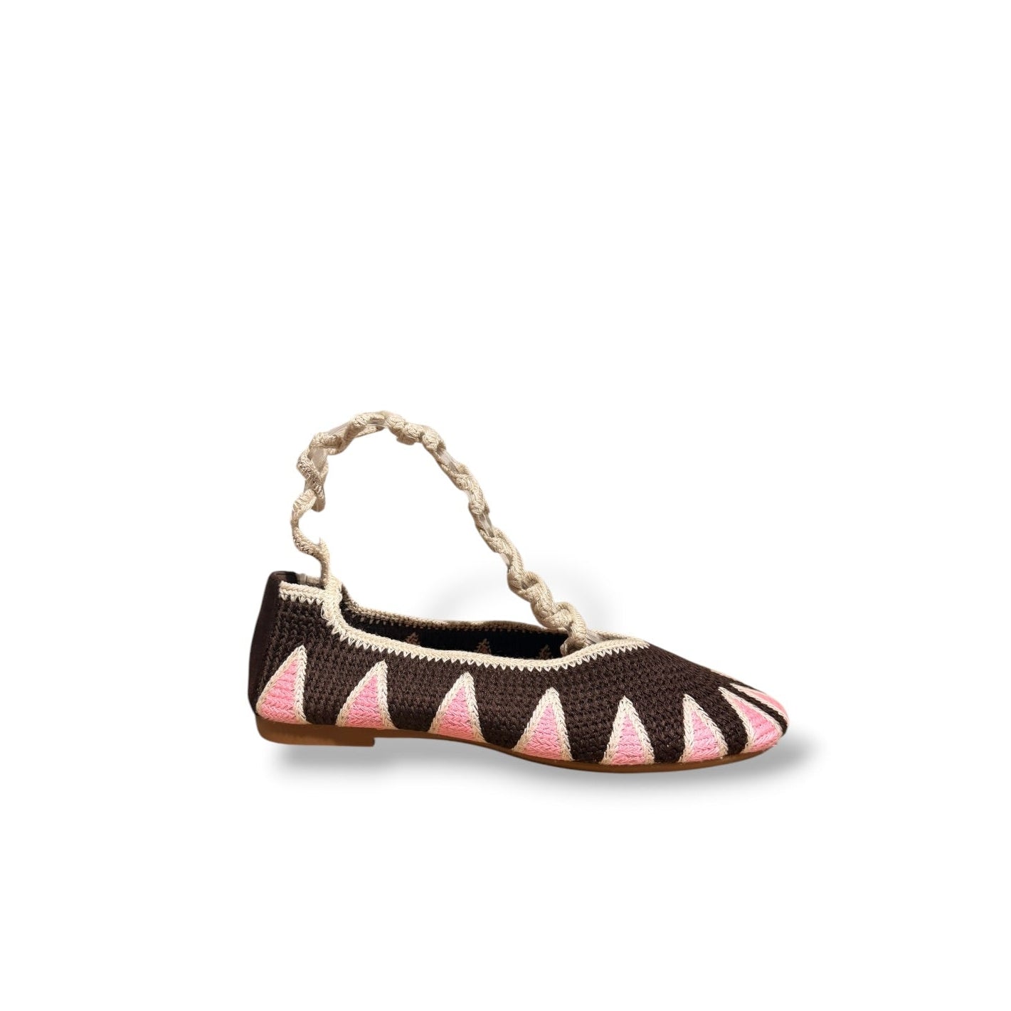 AMTE- SANDALIA PUNTO MARRON CHOCOLATE