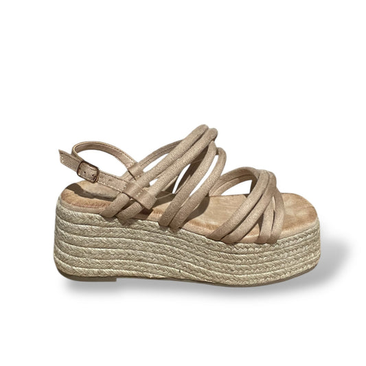 LIRZA-CAMEL SANDALIA PLATAFORMA