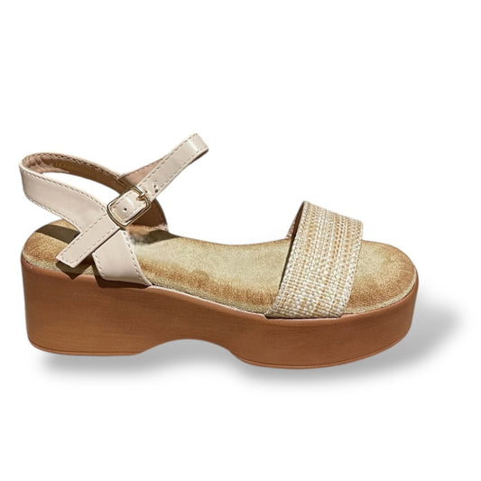 NAREL-BEIGE SANDALIA PLATAFORMA