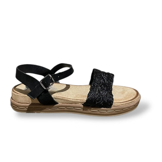 LUVIA-NEGRO SANDALIA PLANA