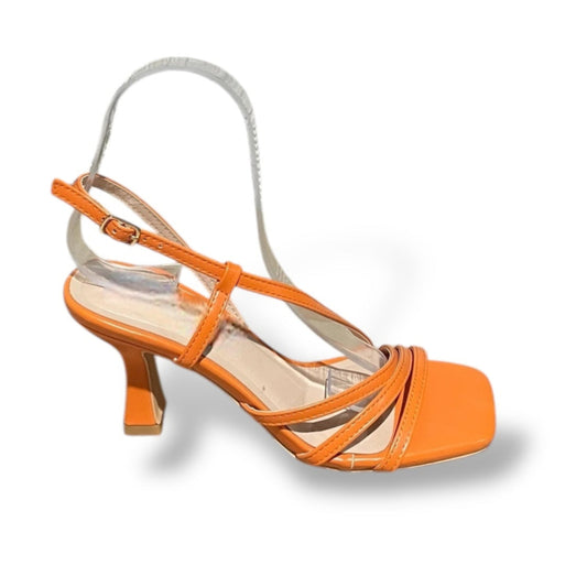 ISLE-NARANJA SANDALIA DE TACÓN BAJO