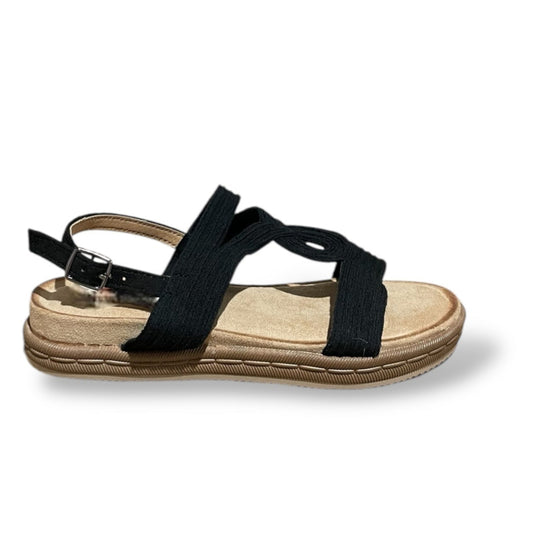RUVIA-NEGRO SANDALIA PLANA