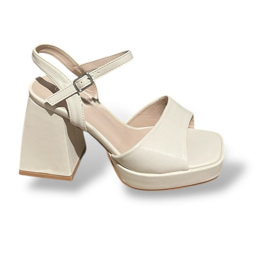 KEIR-BEIGE SANDALIA DE TACÓN