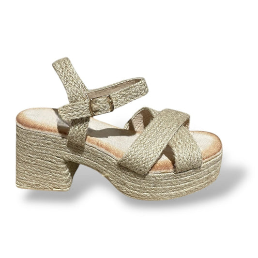 RILSA-BEIGE SANDALIA DE TACÓN