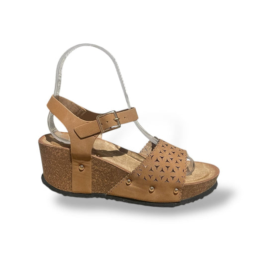 ALOT- SANDALIA COMODÓN CAMEL