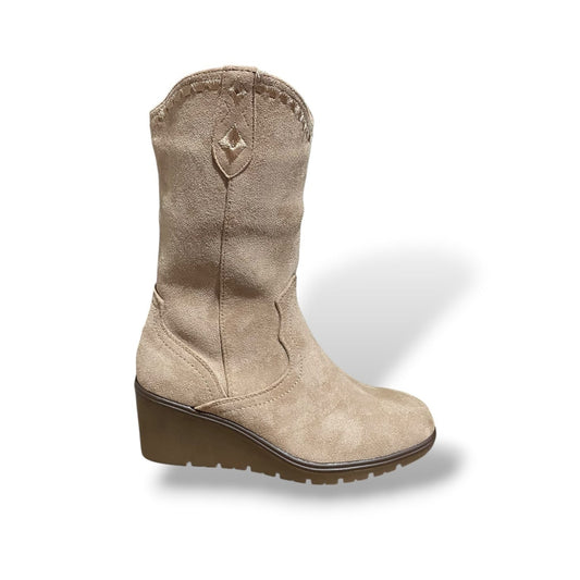 LÜNA- BOTA COWBOY BEIGE