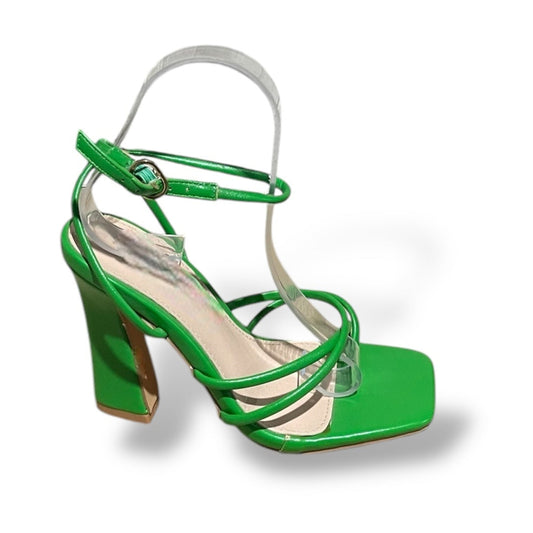 JUDA-VERDE SANDALIA DE TACÓN ALTO