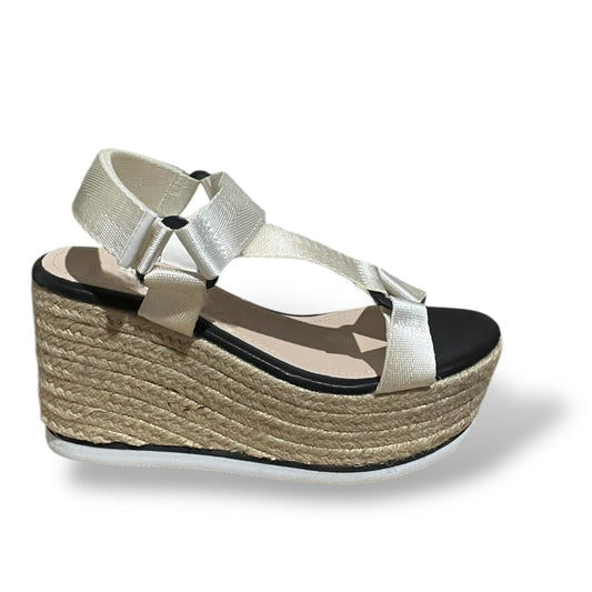 VELNA-BEIGE CUÑA ESPARTO
