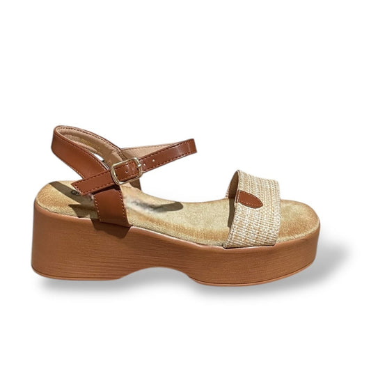 LUMEA-BEIGE SANDALIA PLATAFORMA