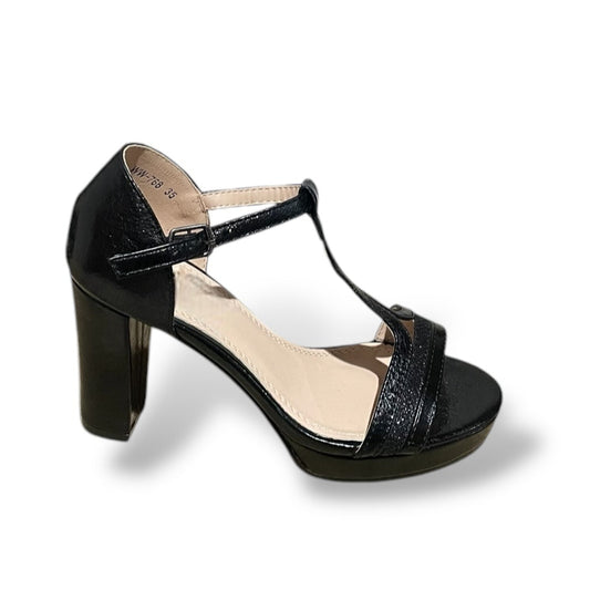 SYN-NEGRO SANDALIA DE TACÓN