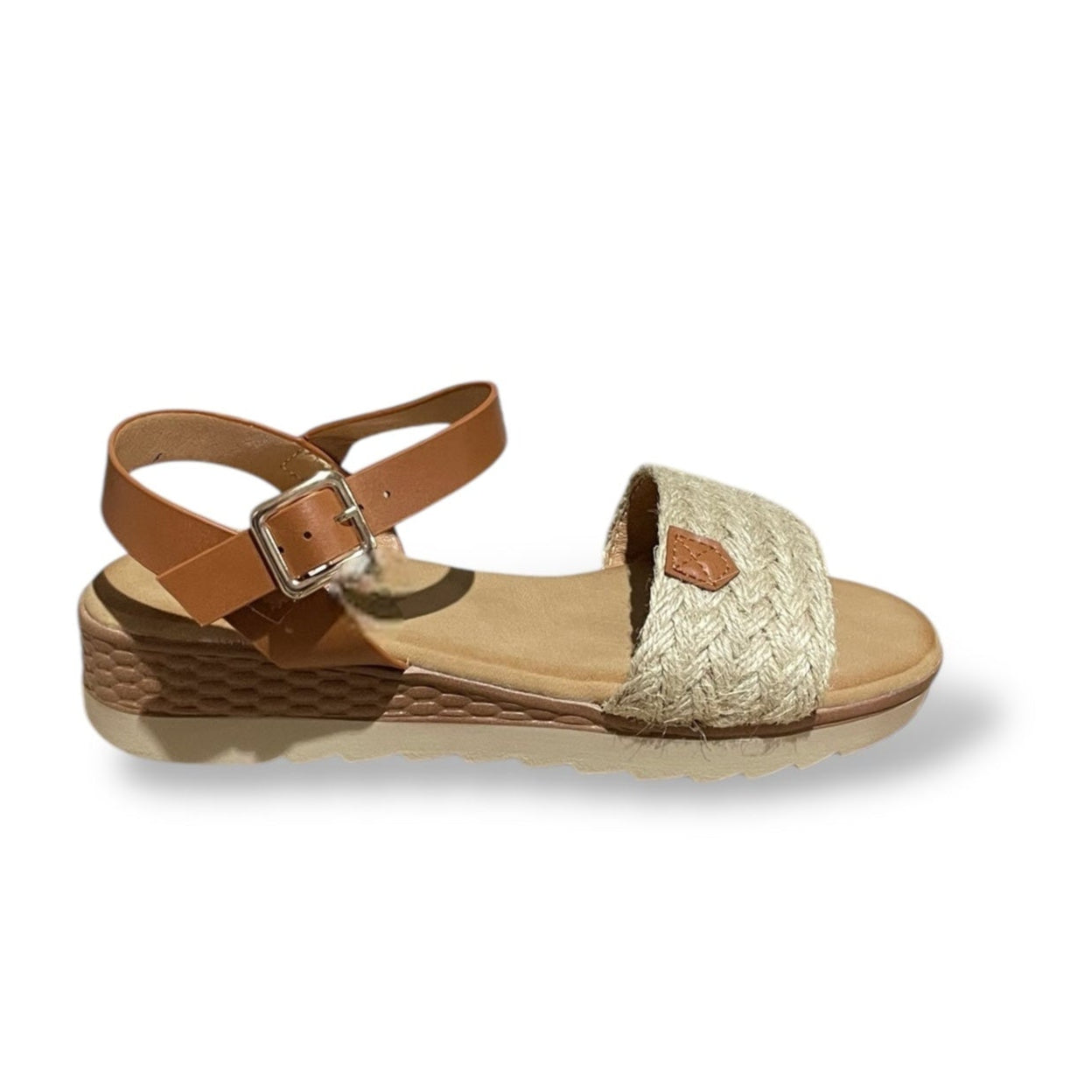 TIER-BEIGE SANDALIA PLANA