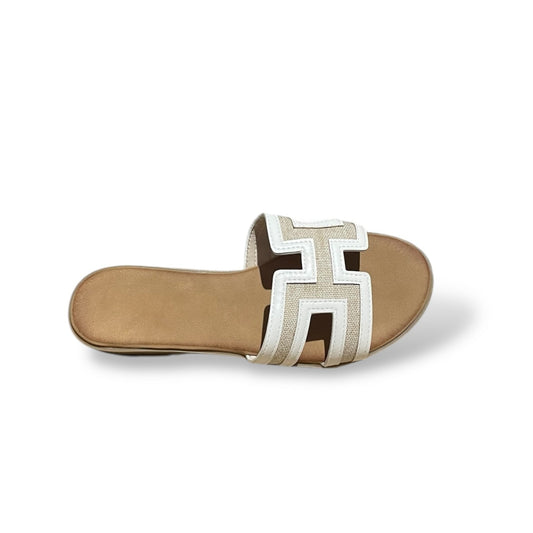 TEK-SANDALIA RAFIA BLANCA