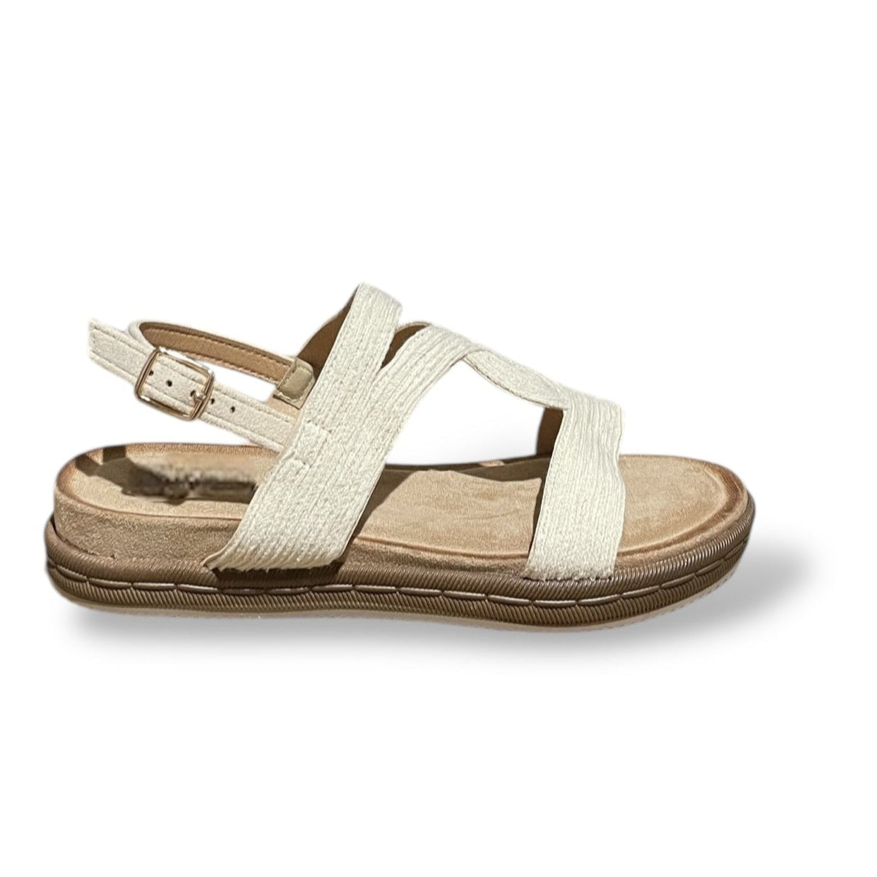 RUVIA-BEIGE SANDALIA PLANA