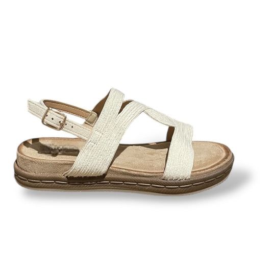 RUVIA-BEIGE SANDALIA PLANA
